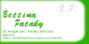 bettina pataky business card